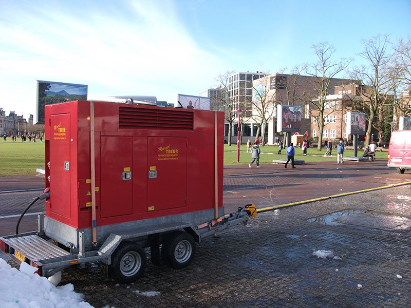 Aggregaat 20 KVA Nieuwmarkt Amsterdam